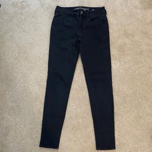 American Eagle Black Jeans size 8 Long